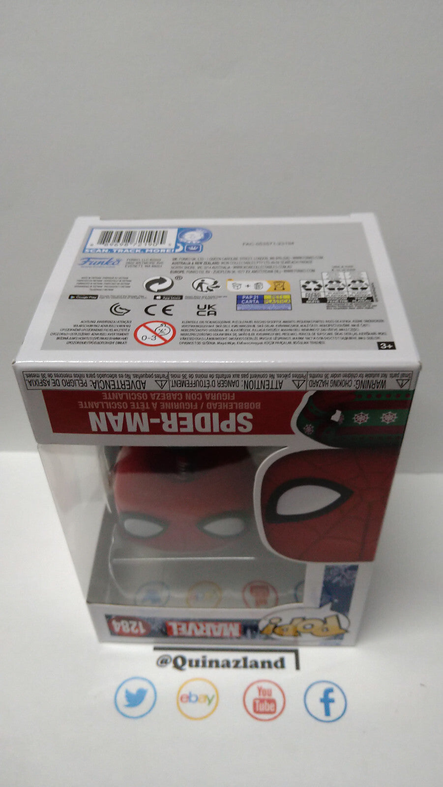 Funko Pop!  MARVEL HOLIDAY POP N° 1284 Spider-Man (Pull-Over) (F10)