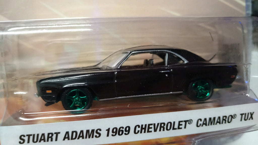Greenlight Detroit Stuart Adams '69 Chevrolet Camaro Green Wheels Chase (NG37)