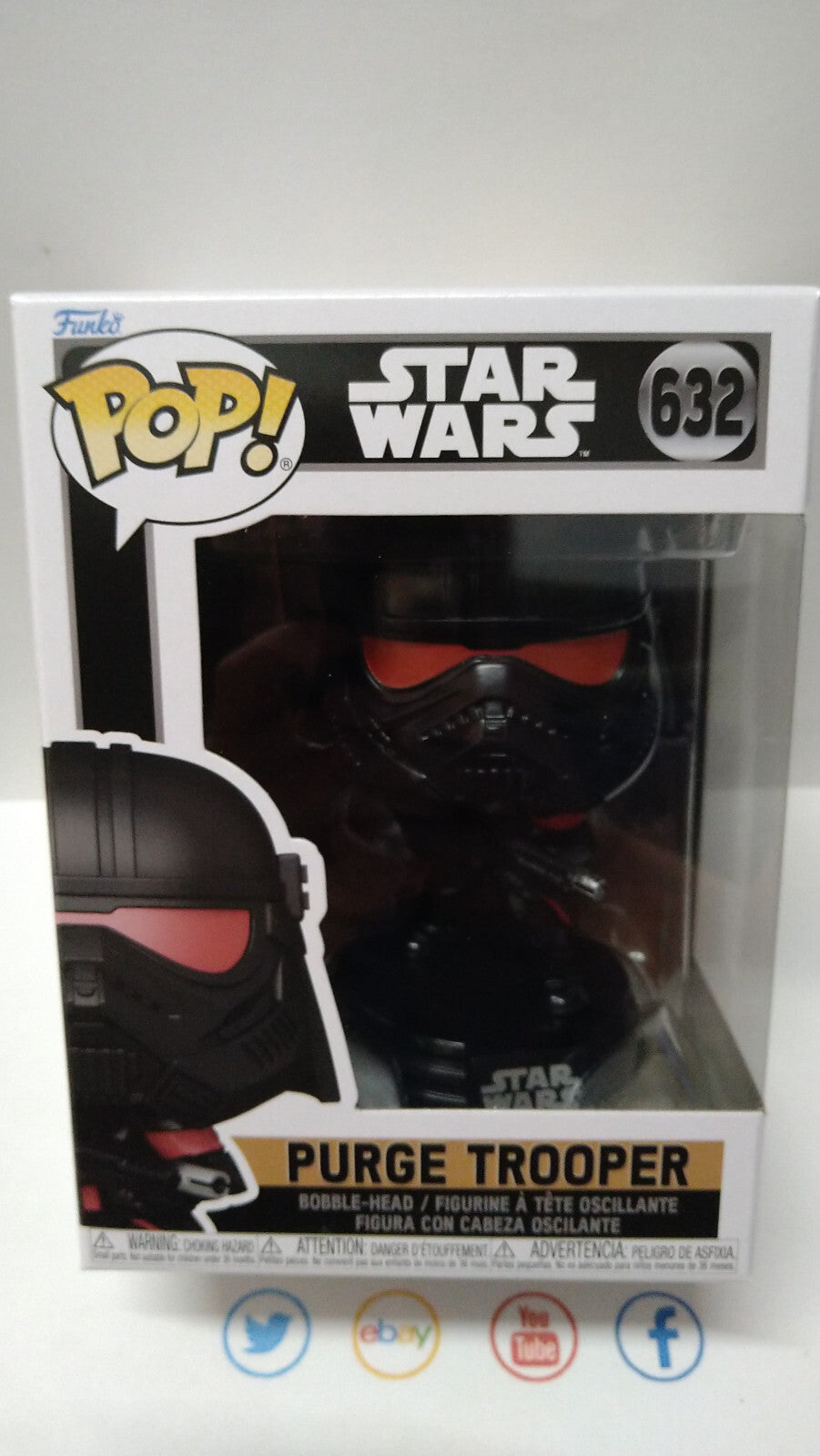 Funko Pop!  STAR WARS  N° 632 Purge Trooper (Posture de Combat)  (FU34)