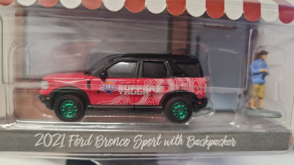 Greenlight Hobby Shop 2021 Ford Bronco Sport & Backpacker Chase (NG70)
