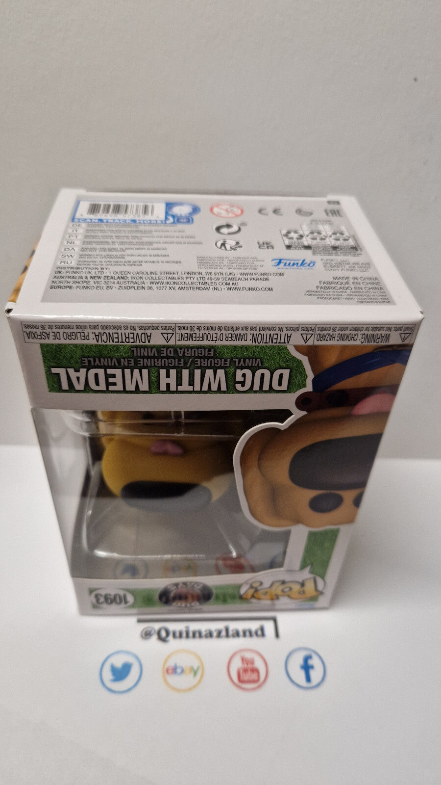 Funko Pop! Disney Pixar DUG DAYS #1093 Dug with medal (F34)