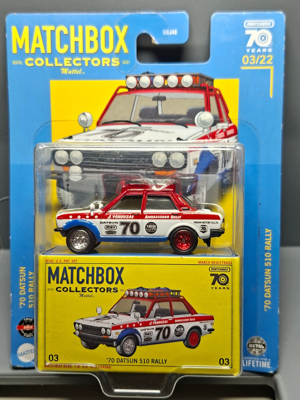 Matchbox  Collectors  '70 Datsun 510 rally     (NG76)