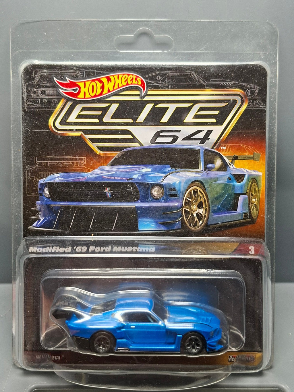 Hot wheels 2023 elite  Modified '69 Ford Mustang  (NG49)
