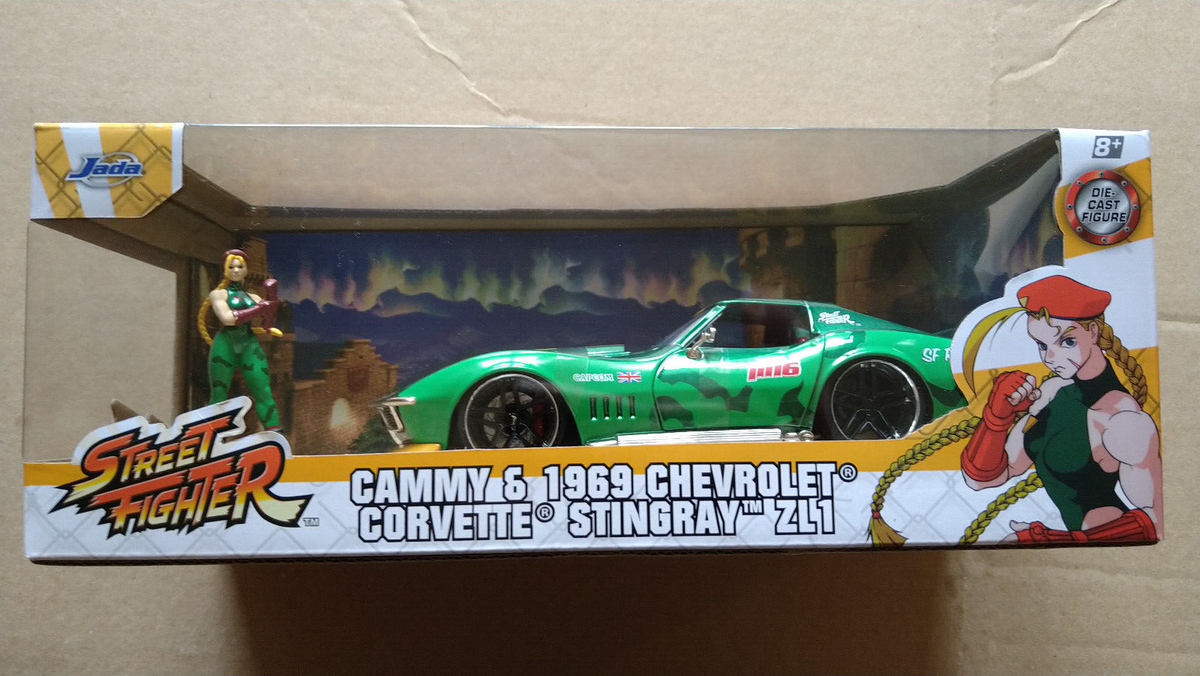 Jada 1/24 STREET FIGHTER  Cammy & 1969 Chevrolet Corvette Stingray ZL1 (ET)