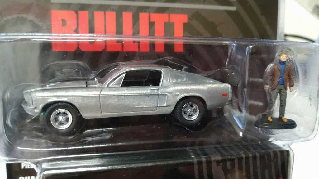 Greenlight Hollywood 1968 Ford Mustang Gt & Ste McQueen  Figure Chase  (NG73)
