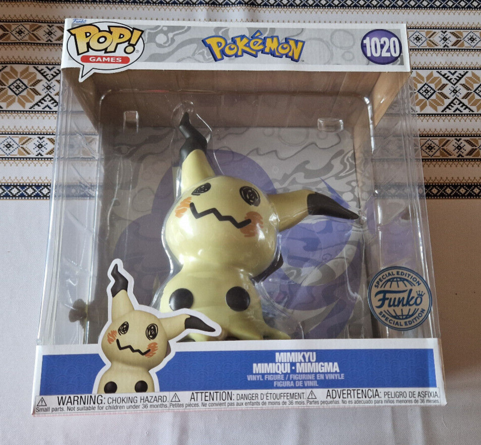 Funko Pop!  Pokemon Pop Games Jumbo Games N° 1020 Mimiqui  (F52)