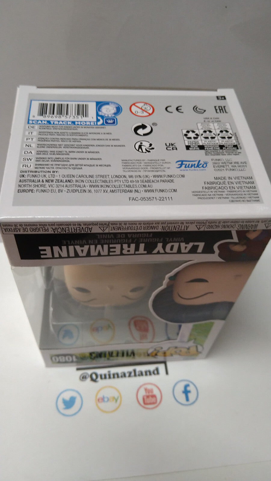 Funko Pop! DISNEY Villains 1080 Lady Tremaine (FU17)