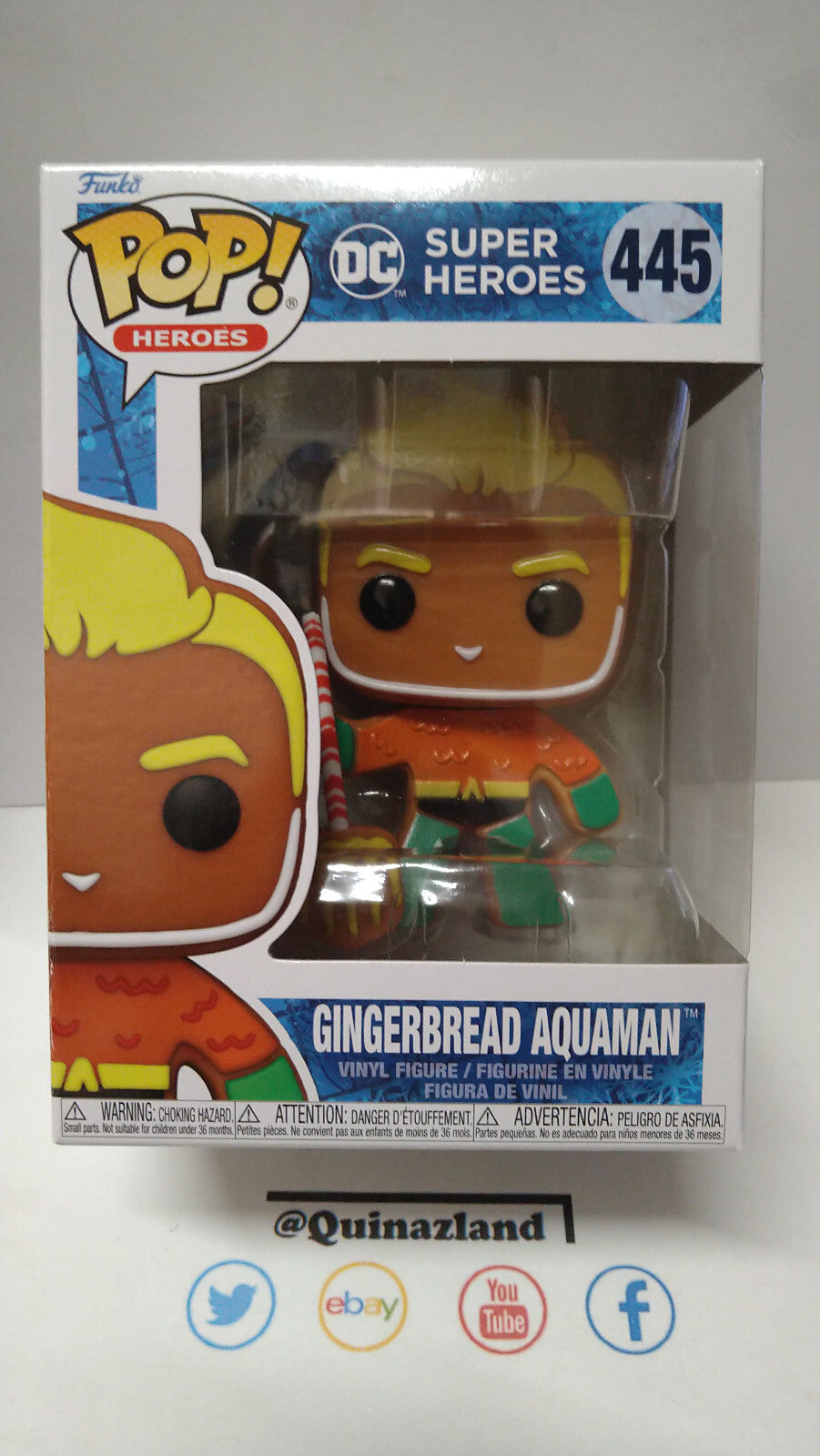 Funko Pop! DC COMICS HOLIDAY  N° 445 Gingerbread Aquaman (F39)