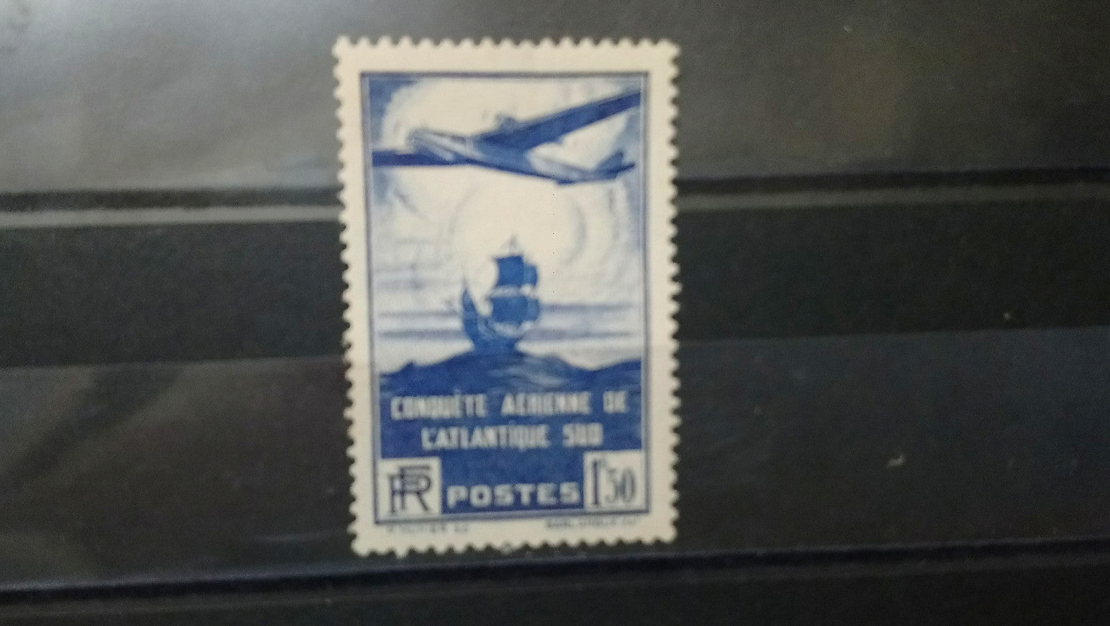 Timbres France Poste aérienne 1f50 Atlantique -Sud 1936