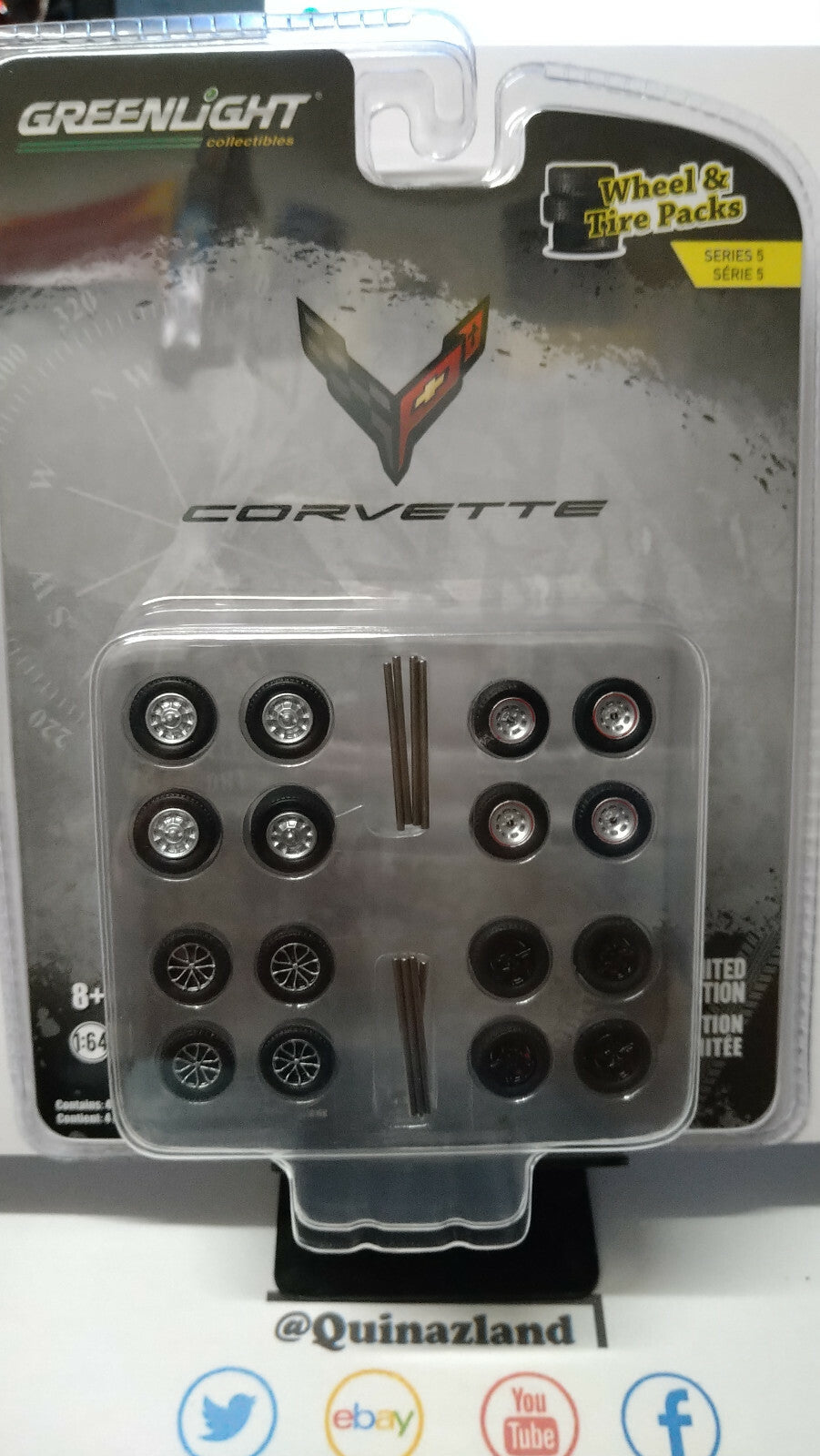 Greenlight  Wheel & Tires Packs Corvette set de jantes (NG75)