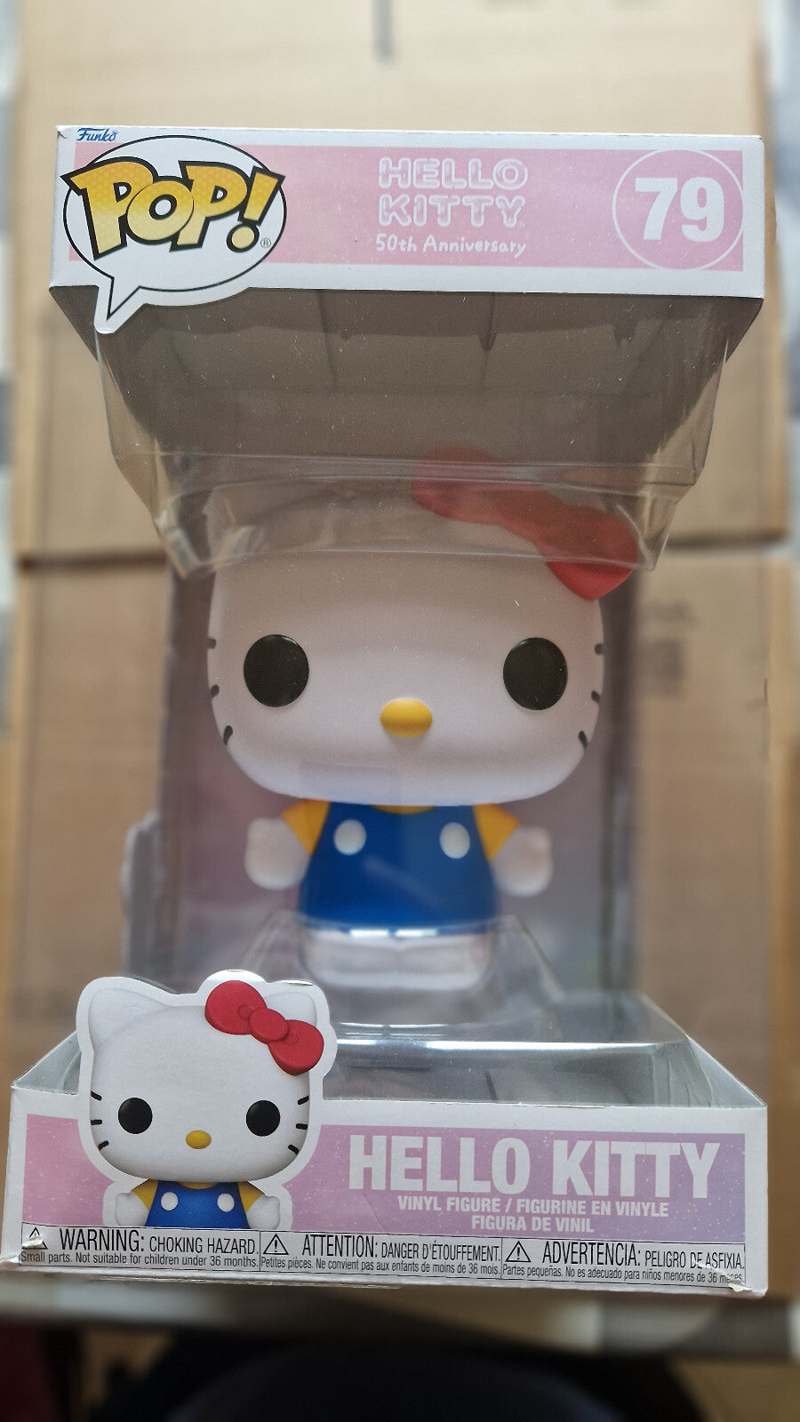 Funko Pop!  HELLO KITTY 50EME Anniversaire POP Jumbo N° 79 Hello Kit  (cart)