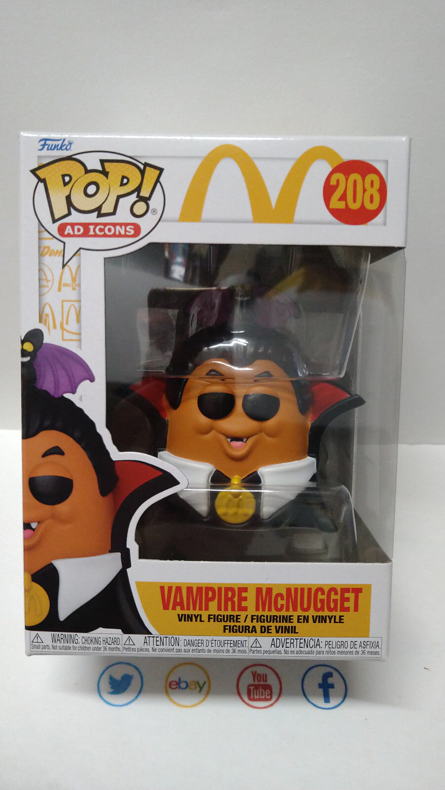 Funko Pop!  MCDONALDS POP Ad Icons N° 208 Nugget Buddies Vampire (F10)