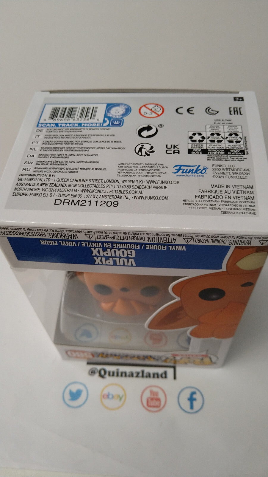 Funko Pop! POKEMON 580 Vulpix Goupix  (FU18)