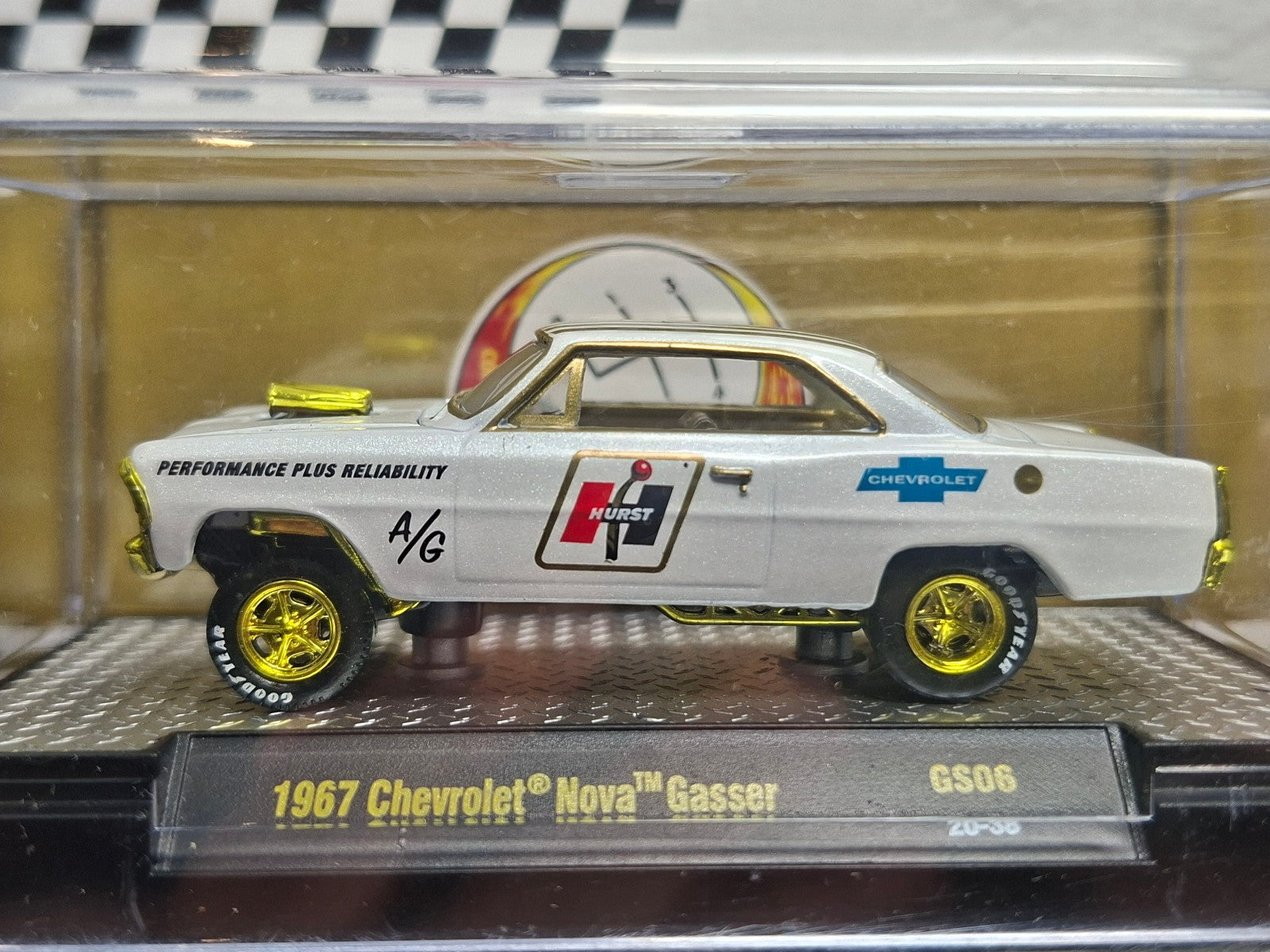 M2 Machines 2020 hurst chase  1967 chevrolet nova gasser   (NG26)