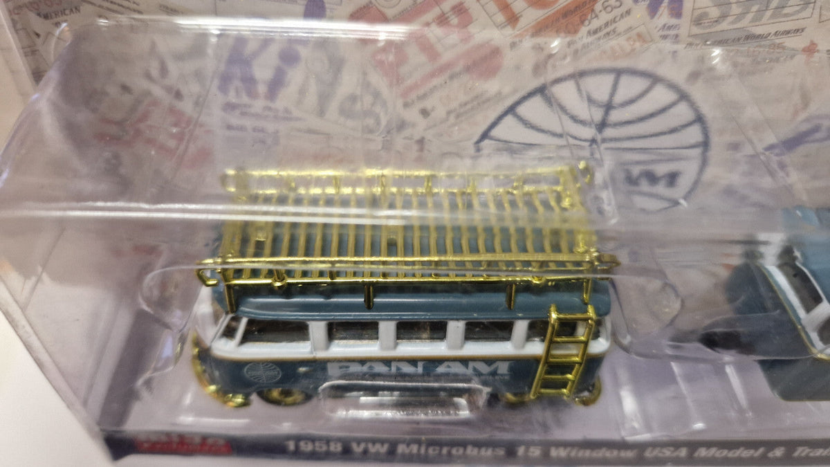 M2 Machines Pan Am 1958 Volkswagen Microbus 15 Window Usa  Chase 250 pcs  (CT01)