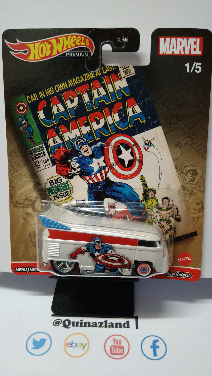 Hot Wheels Marvel Land Rover Hiway Hauler Volkswagen Combat Medic lot 5 (NG30)