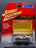 Johnny Lightning 2005 classic gold exclusive Hobby talk Shelby cobra (NG35)