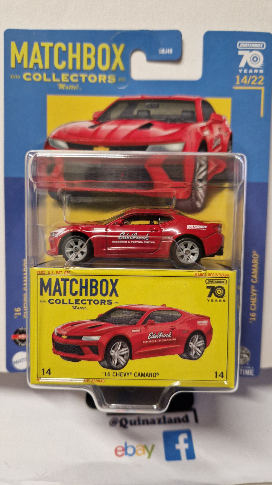 Matchbox Collectors 16 chevy camaro  (NG01)