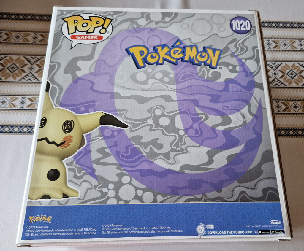 Funko Pop!  Pokemon Pop Games Jumbo Games N° 1020 Mimiqui  (F52)