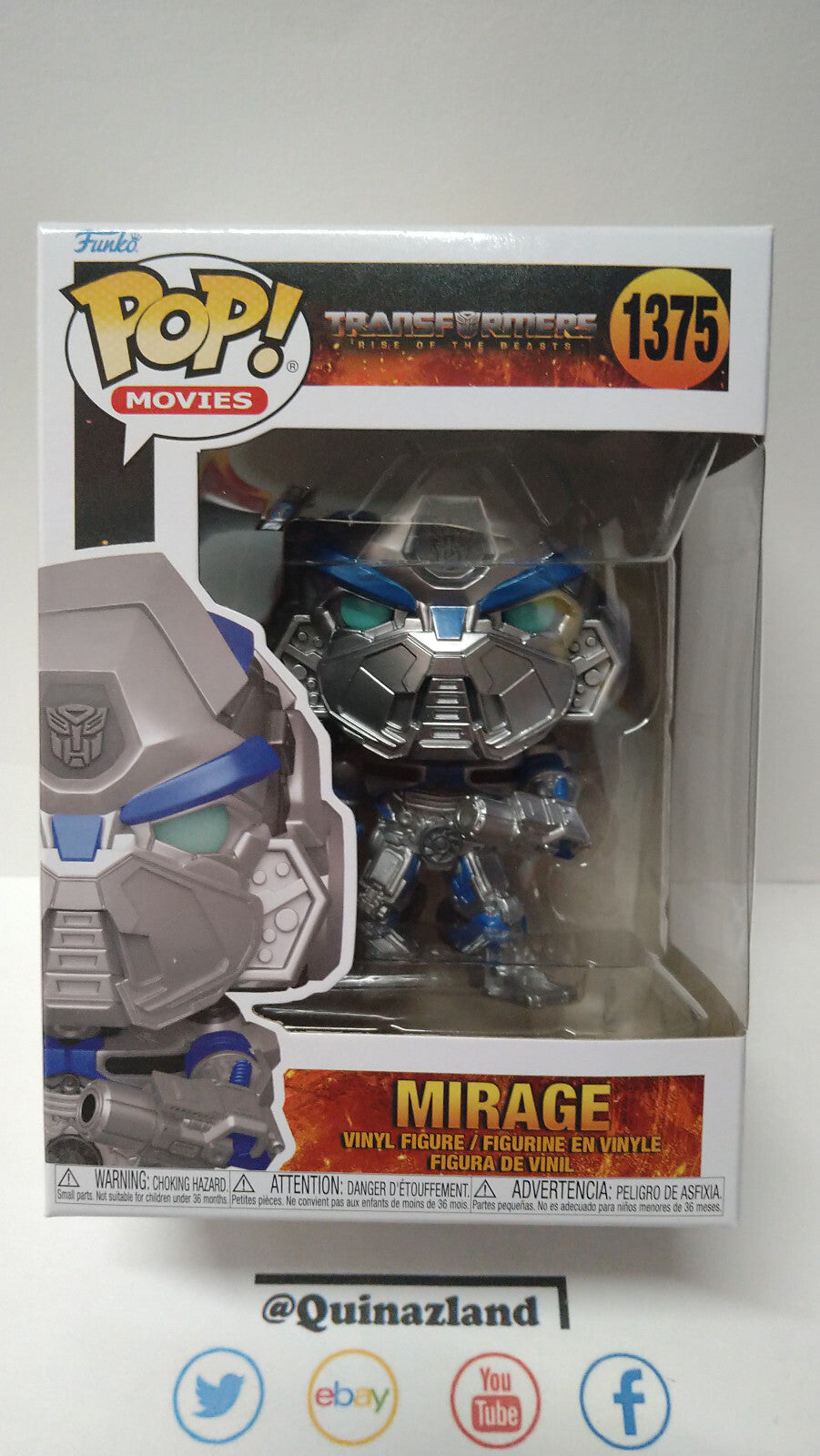Funko Pop!  TRANSFORMERS POP Movies N° 1375 Mirage  (F17)