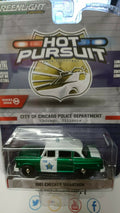 Greenlight Hot Pursuit séries 34 1961 Checker Marathon Chase Green (NG54)