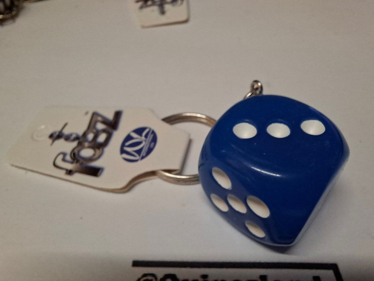 Fobz Porte clé dé bleu 2,5 cm  (CB)