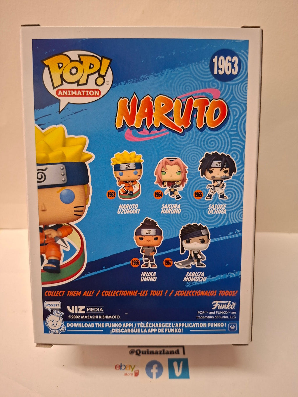 Funko Pop!  NARUTO CLASSIC POP Animation N° 1963 Naruto Uzumaki   (F52)