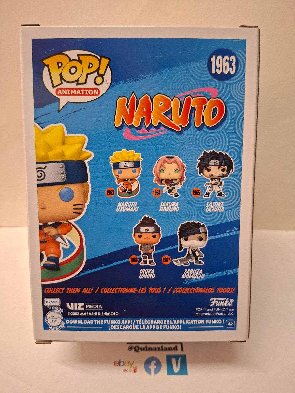 Funko Pop!  NARUTO CLASSIC POP Animation N° 1963 Naruto Uzumaki   (F52)