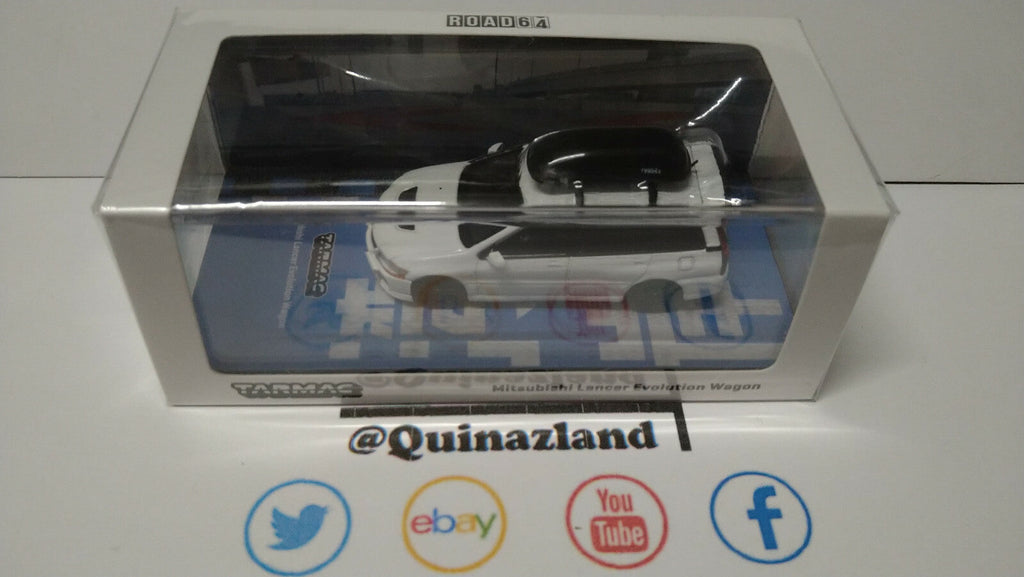Tarmac 1/64 Mitsubishi Lancer Evolution Wagon & Rooftop Cargo Carrier (NP13)