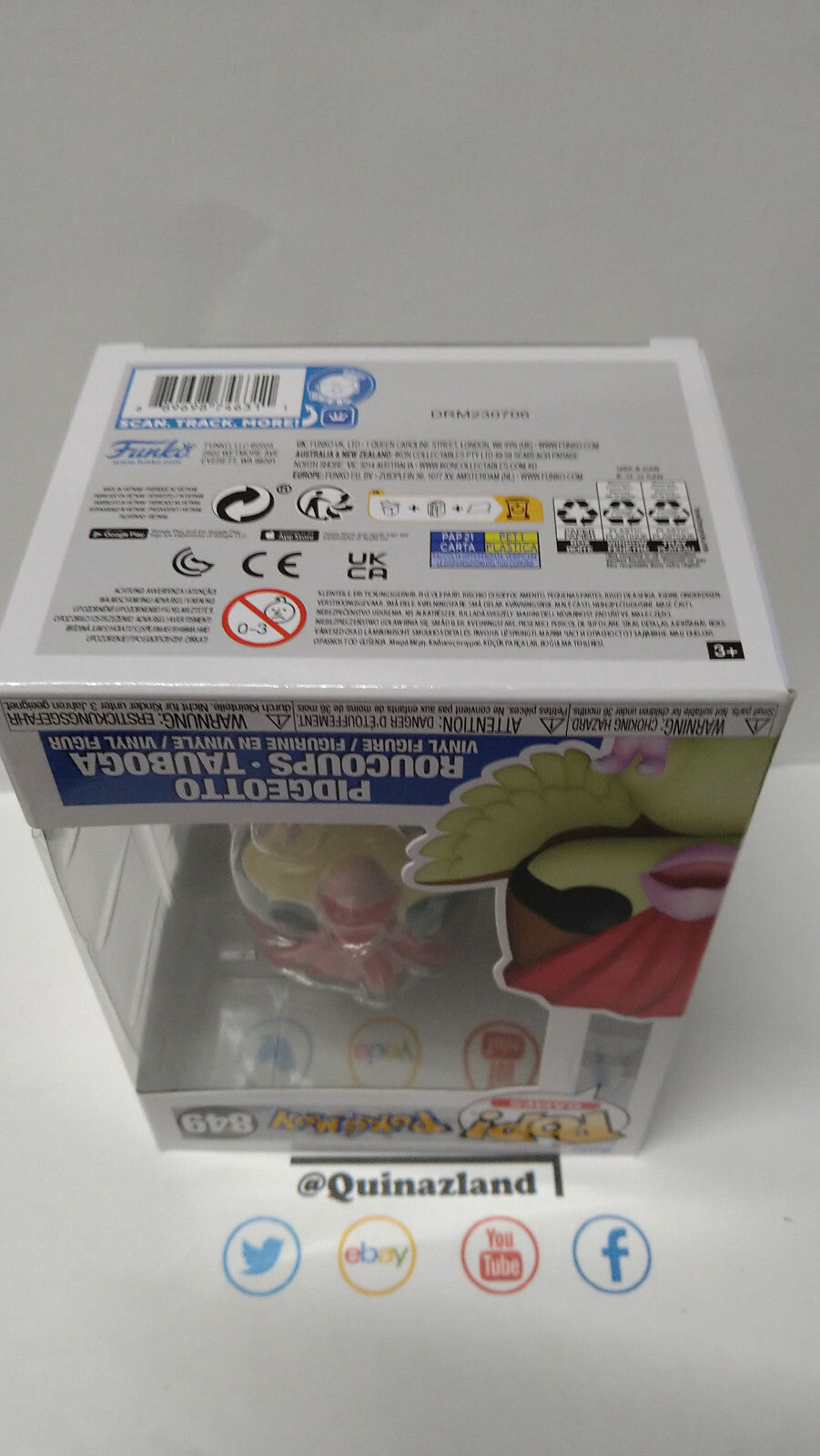 Funko Pop! POKEMON  Games N° 849 Roucoups (F12)