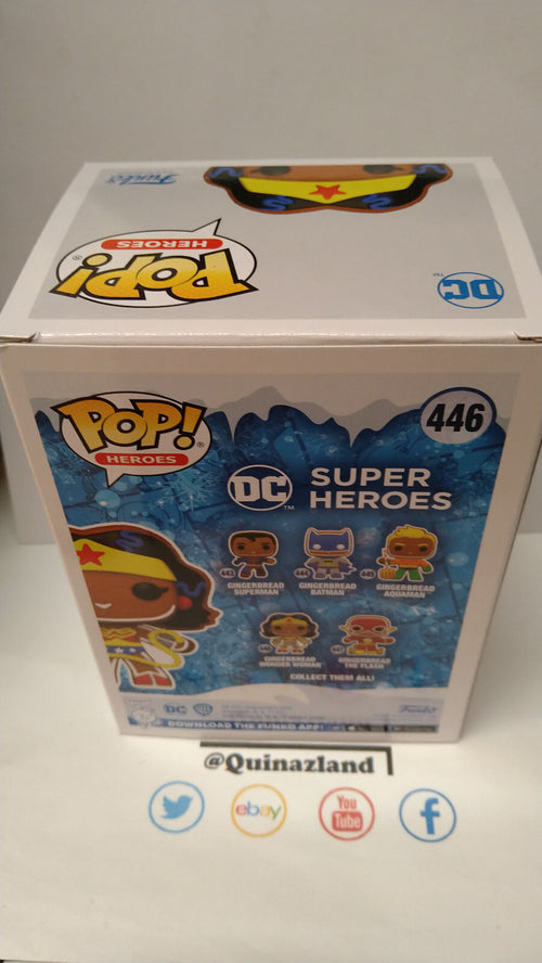 Funko Pop! DC COMICS HOLIDAY  N° 446 Gingerbread Wonder Woman  (FU32)