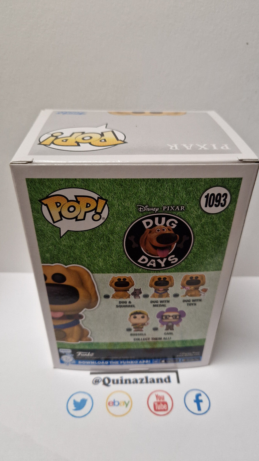 Funko Pop! Disney Pixar DUG DAYS #1093 Dug with medal (F34)