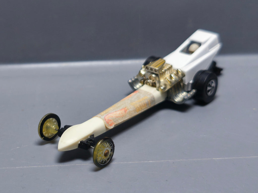 Hot Wheels 1971 Redline Snake I Rail Dragster version roues claires (A27)