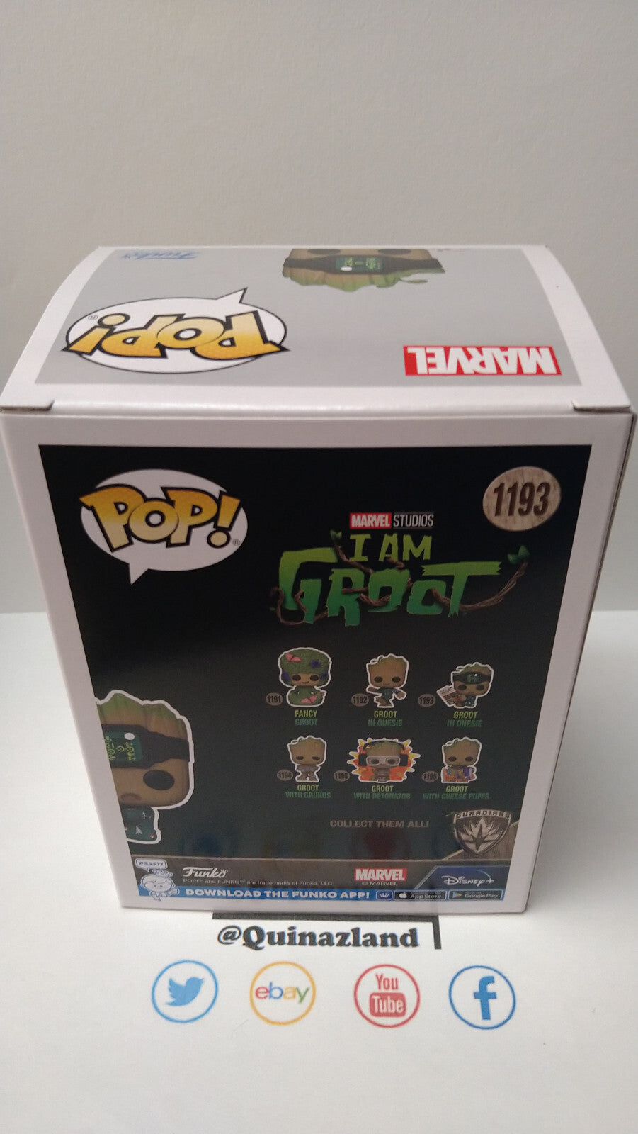 Funko Pop! I AM GROOT  N° 1193 Groot PJs avec Livre (F3)
