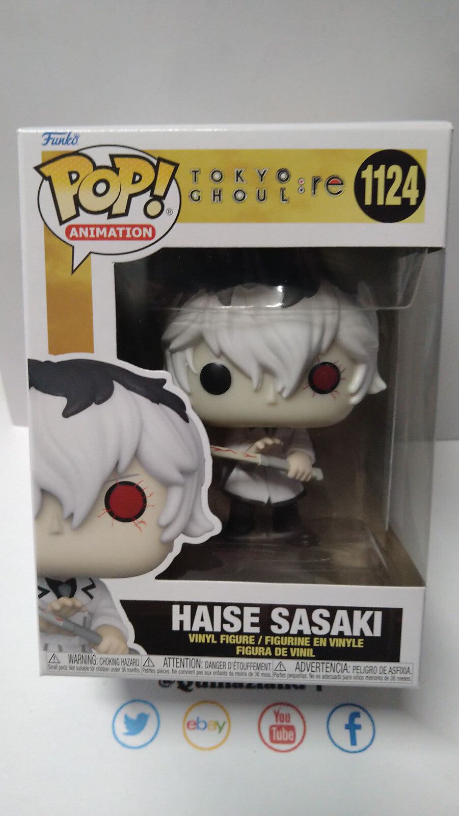 Funko Pop! TOKYO GHOULS:RE  1124 Haise Sasaki (FU27)