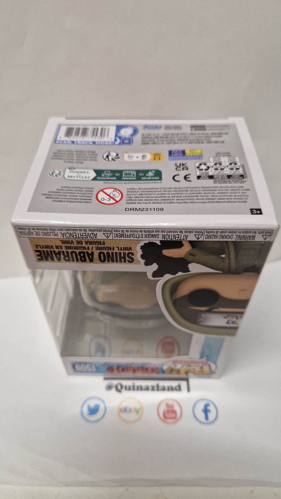 Funko Pop! NARUTO SHIPPUDEN POP Animation N° 1509 Shino Aburame (F7)