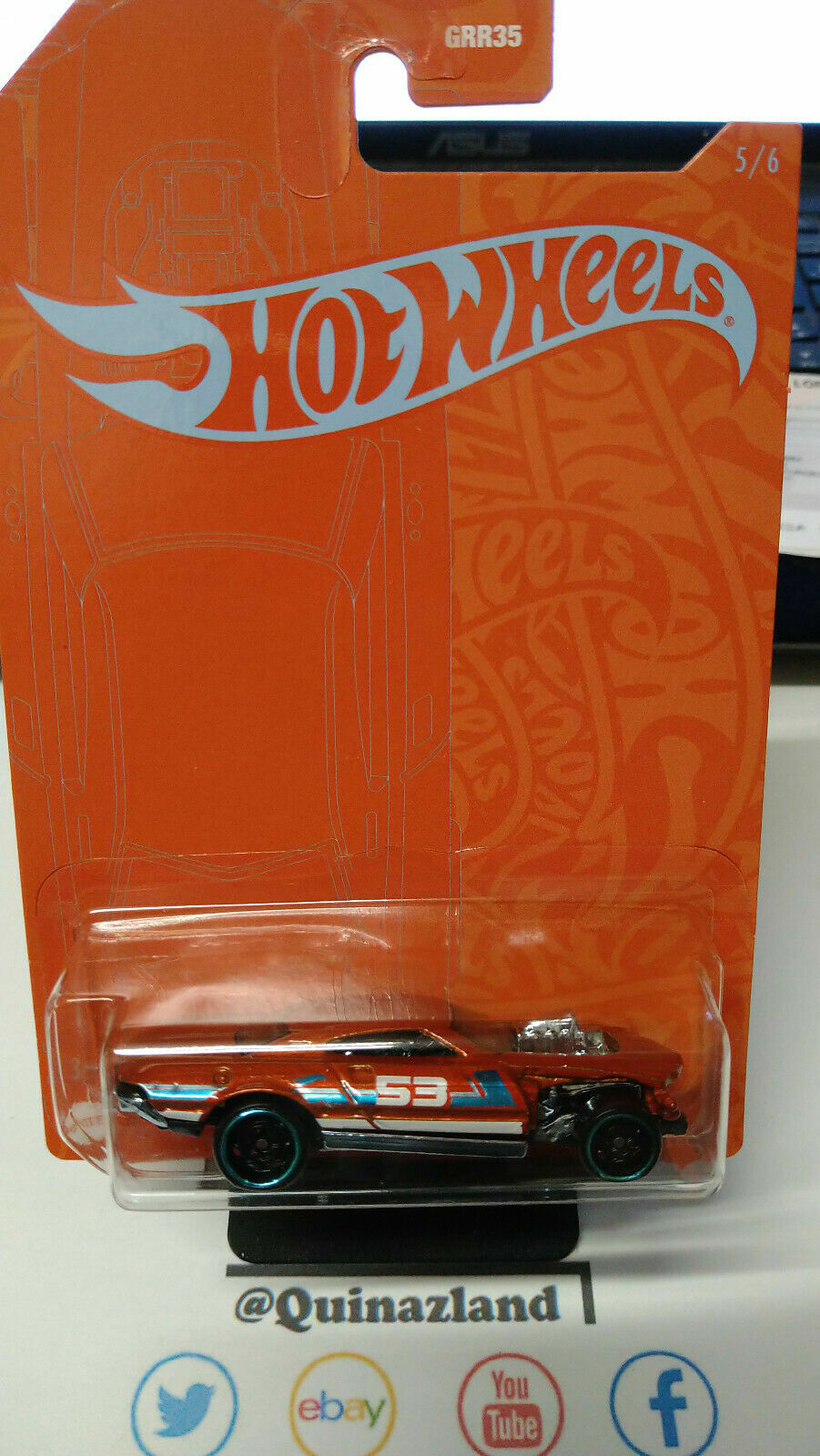 Hot Wheels 2021 Orange & Blue 53th Anniversary project speeder  (NP52)