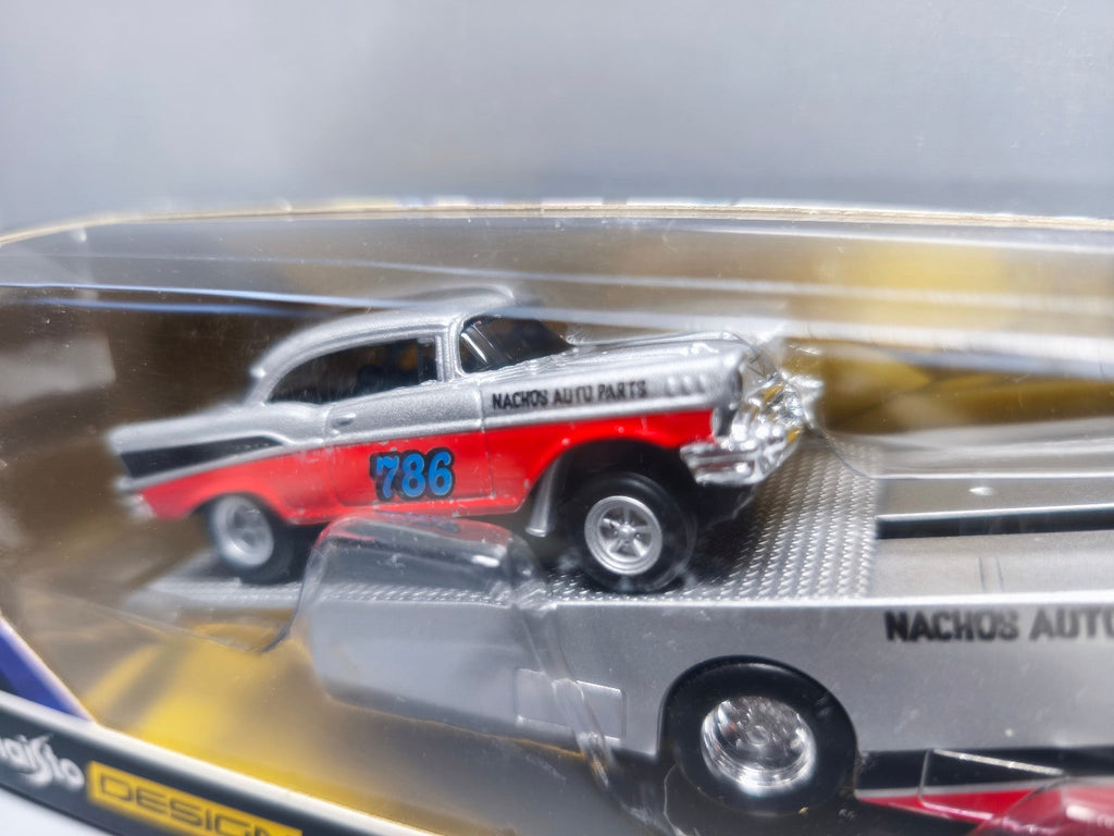 Maisto Design Transport Ramp truck 1957 chevrolet bel air gasser (CT08)