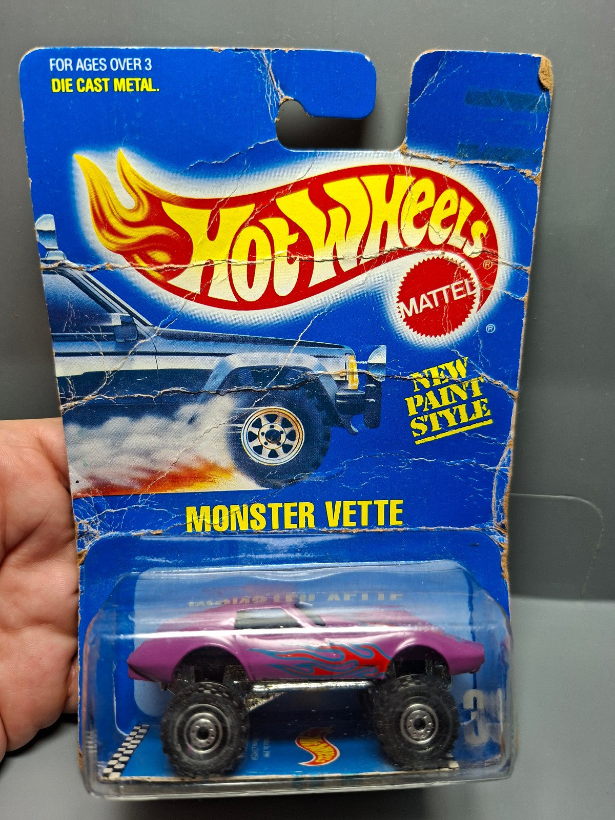 Hot Wheels Monster cette version CT 1990-039 ⚠️ Blister endommagé (CP04)