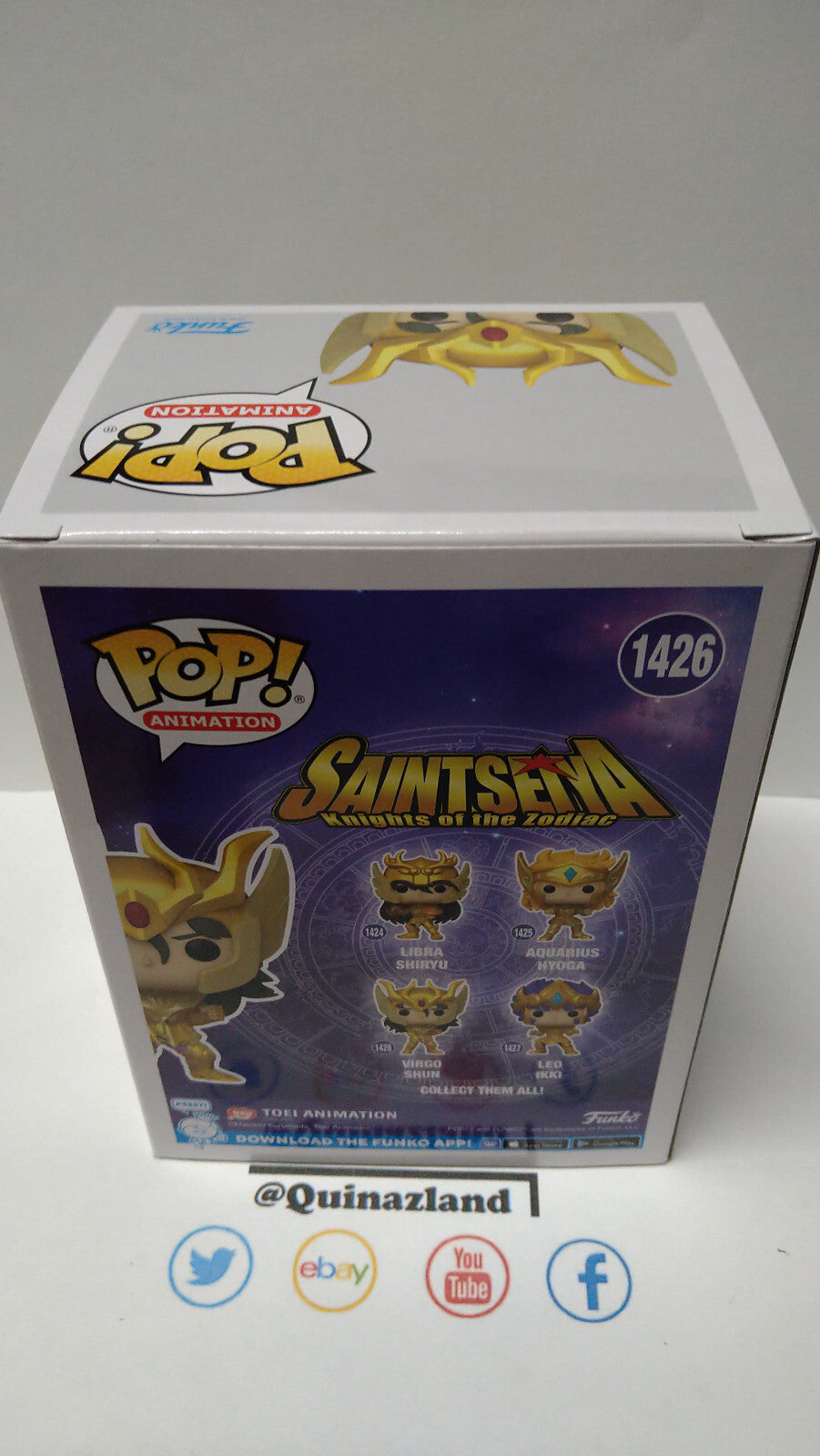Funko Pop!  SAINT SEIYA  Animation N° 1426 Gold Virgo Shun (F9)