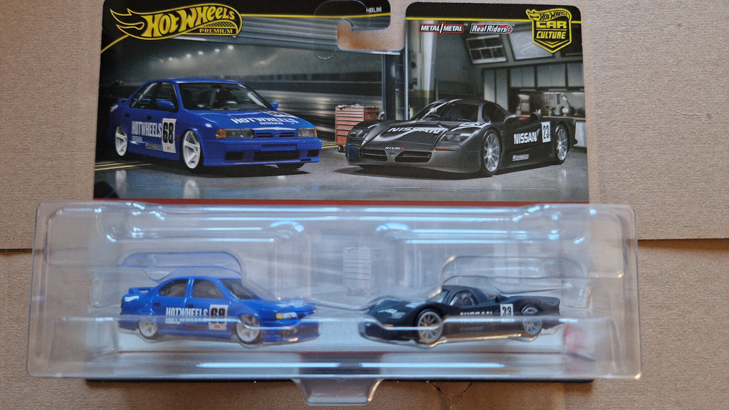 Hot Wheels Premium 2-pack ’94 NISSAN PRIMERA / NISSAN R390 GT1 (CT15)
