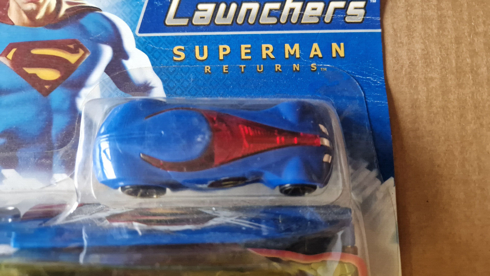 Hot Wheels 2006 hero launchers Superman returns  ⚠️ blister endommagé   (C9)