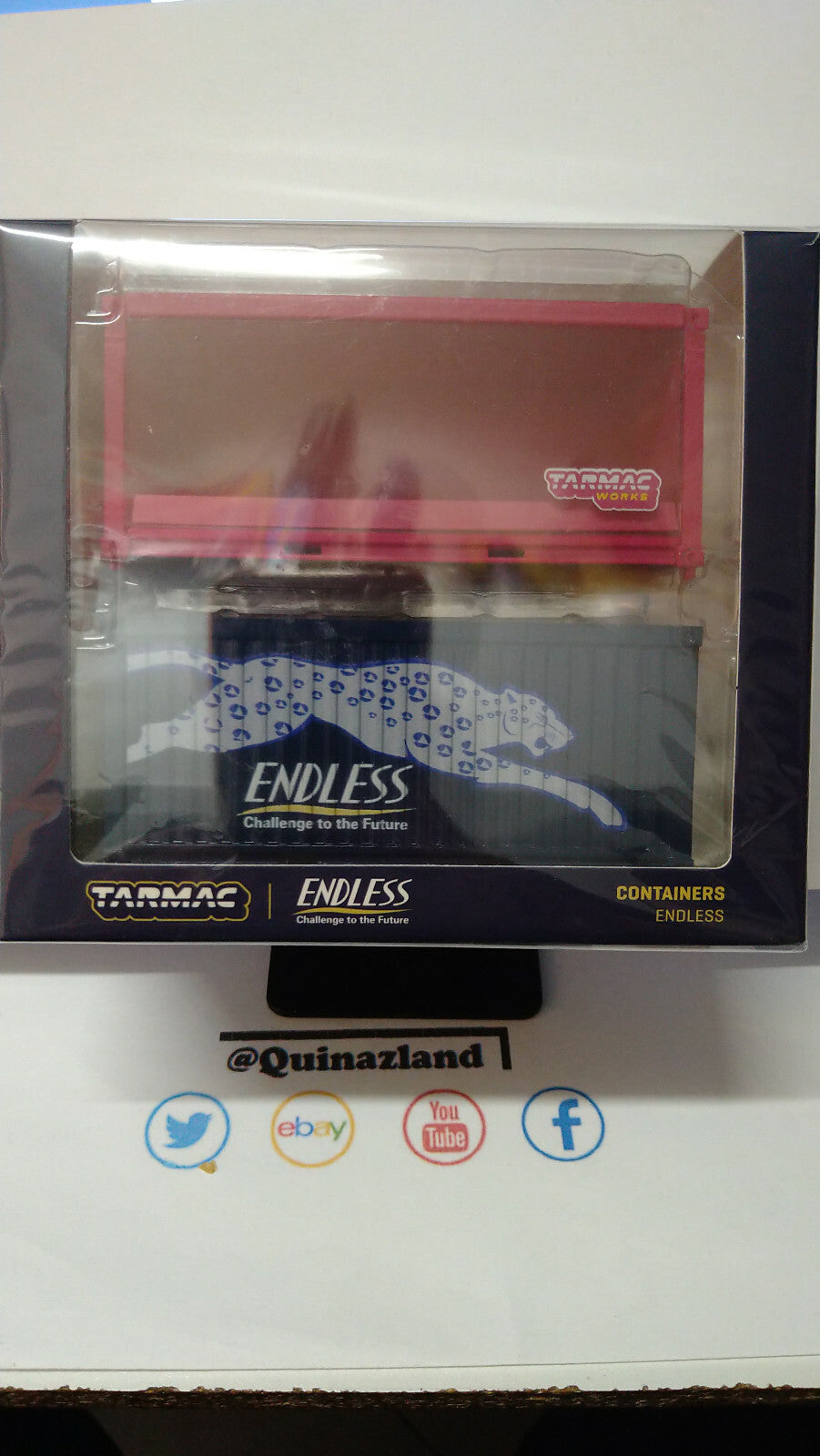 Tarmac Set of 2 Containers Endless, pink/blue (NP27)