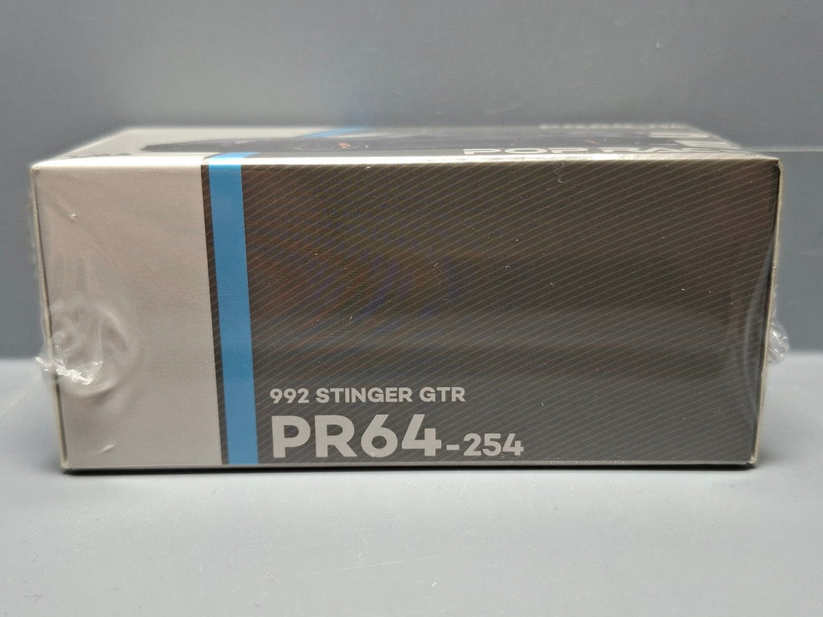 Pop Race 1/64 Porsche 992 Stinger GTR Carbon Edition (Blue Line) (CP07)