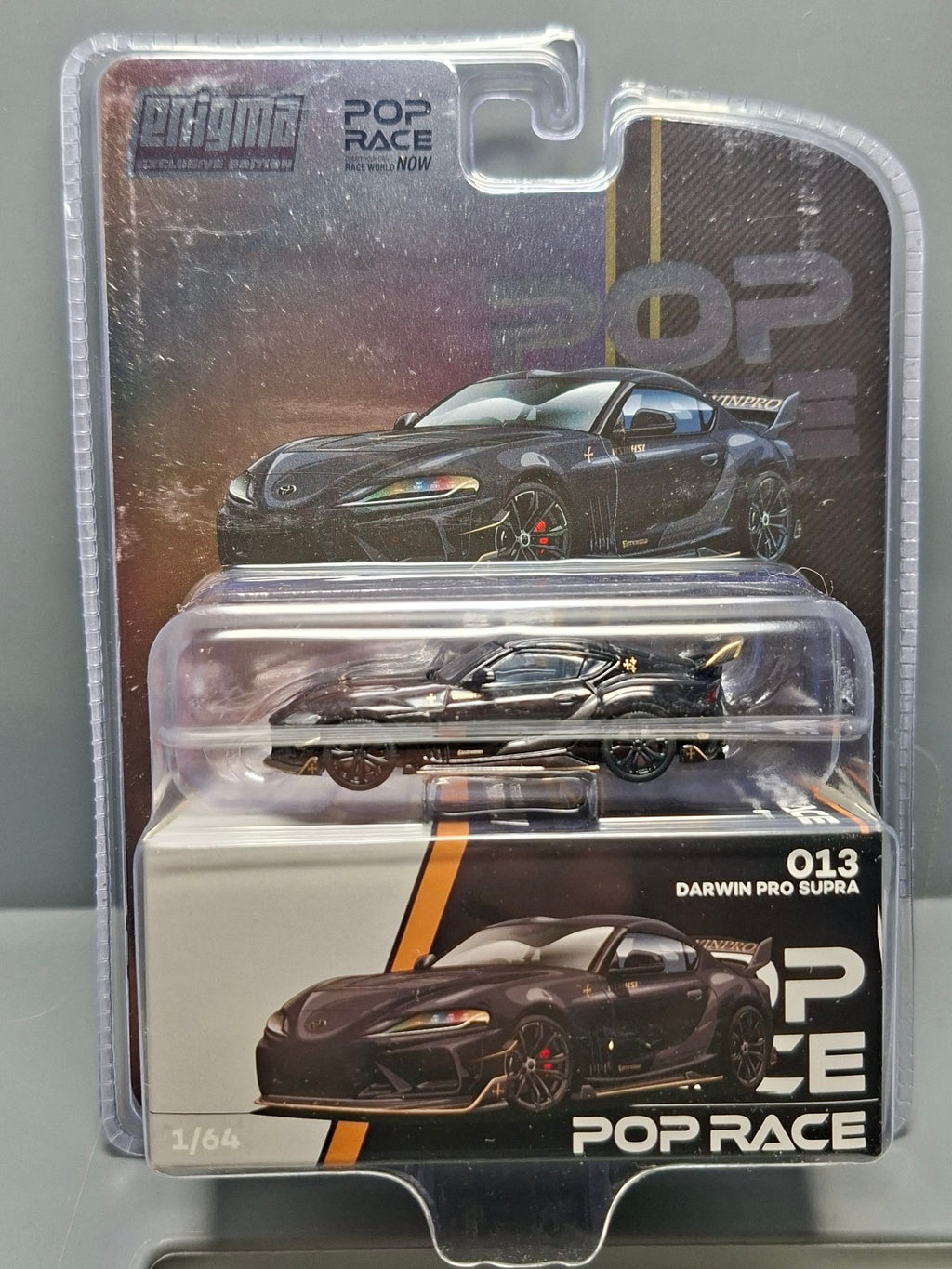 Pop Race 1/64 Darwin Pro 66G NWB Toyota Supra (A90), midnight black (NG38)