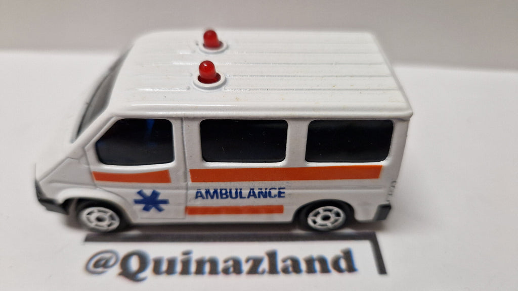 Majorette 1989 Sonic flashers Ford transit ambulance ⚠️ le système sonic   (A24)