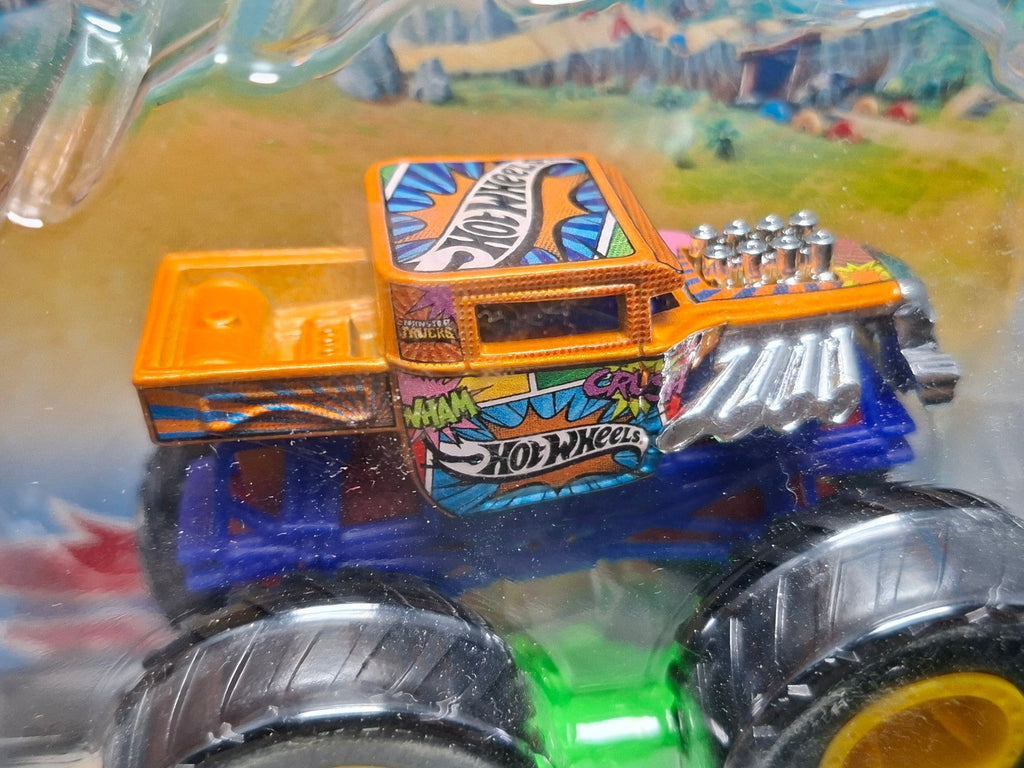 Hot Wheels 2022 Monster trucks  Bone shaker  Bulle partiellement décollée (NG02)