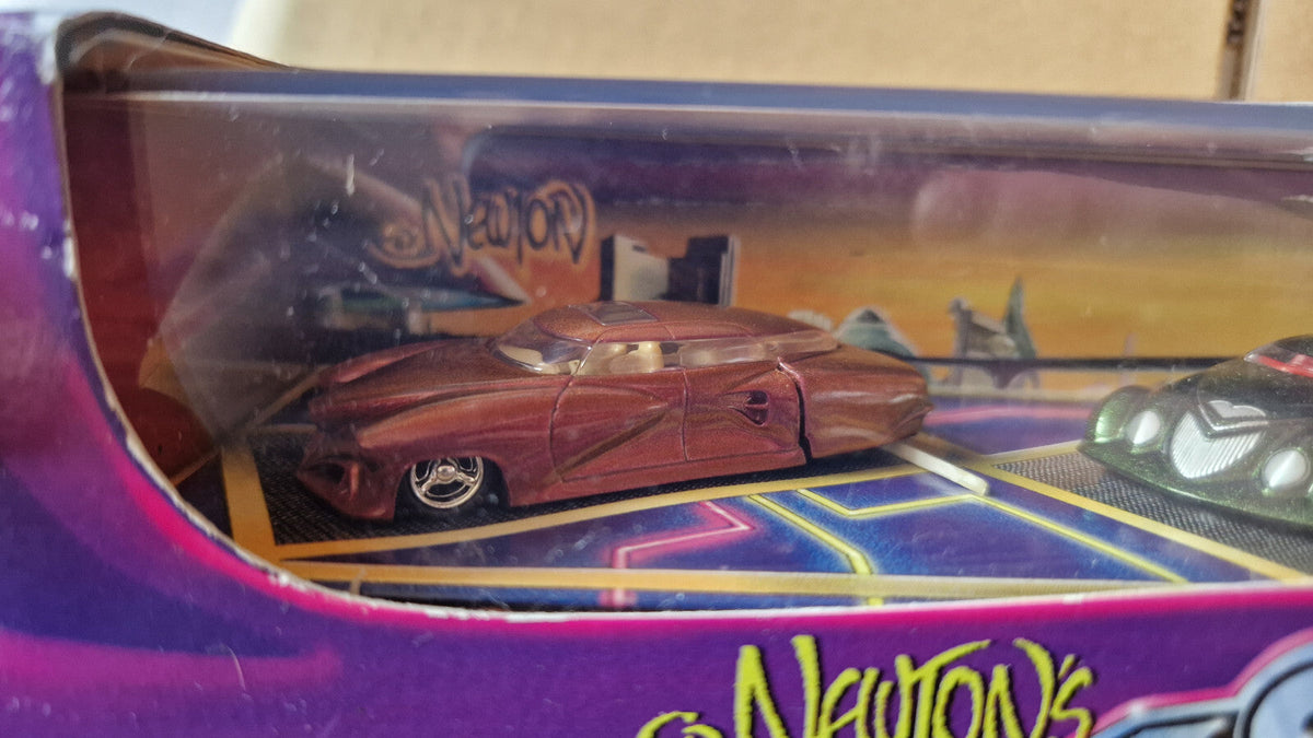 Hot Wheels 1999 ed newton's lowboyz  Triclopz, rareflow & mercohaulic  (CT10)