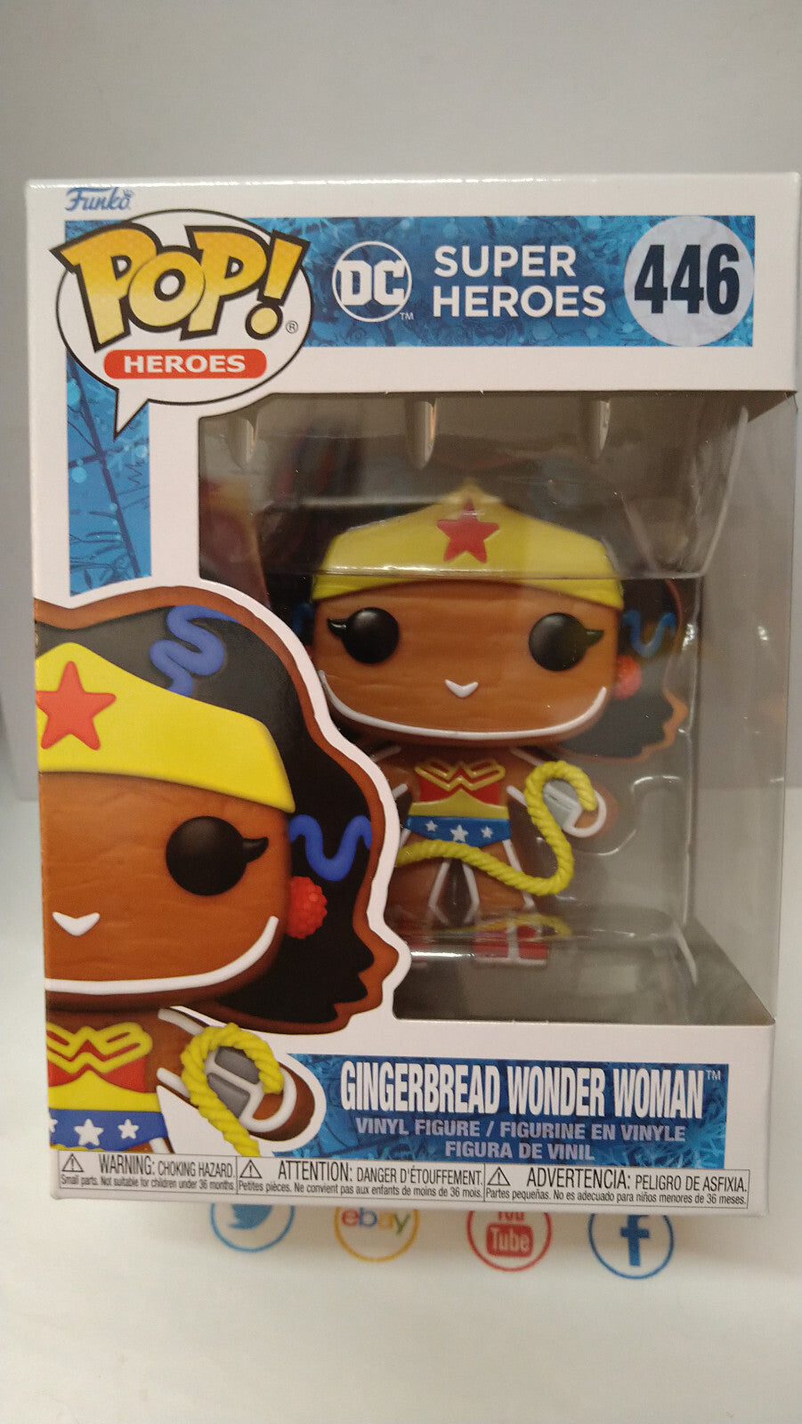 Funko Pop! DC COMICS HOLIDAY  N° 446 Gingerbread Wonder Woman  (FU32)