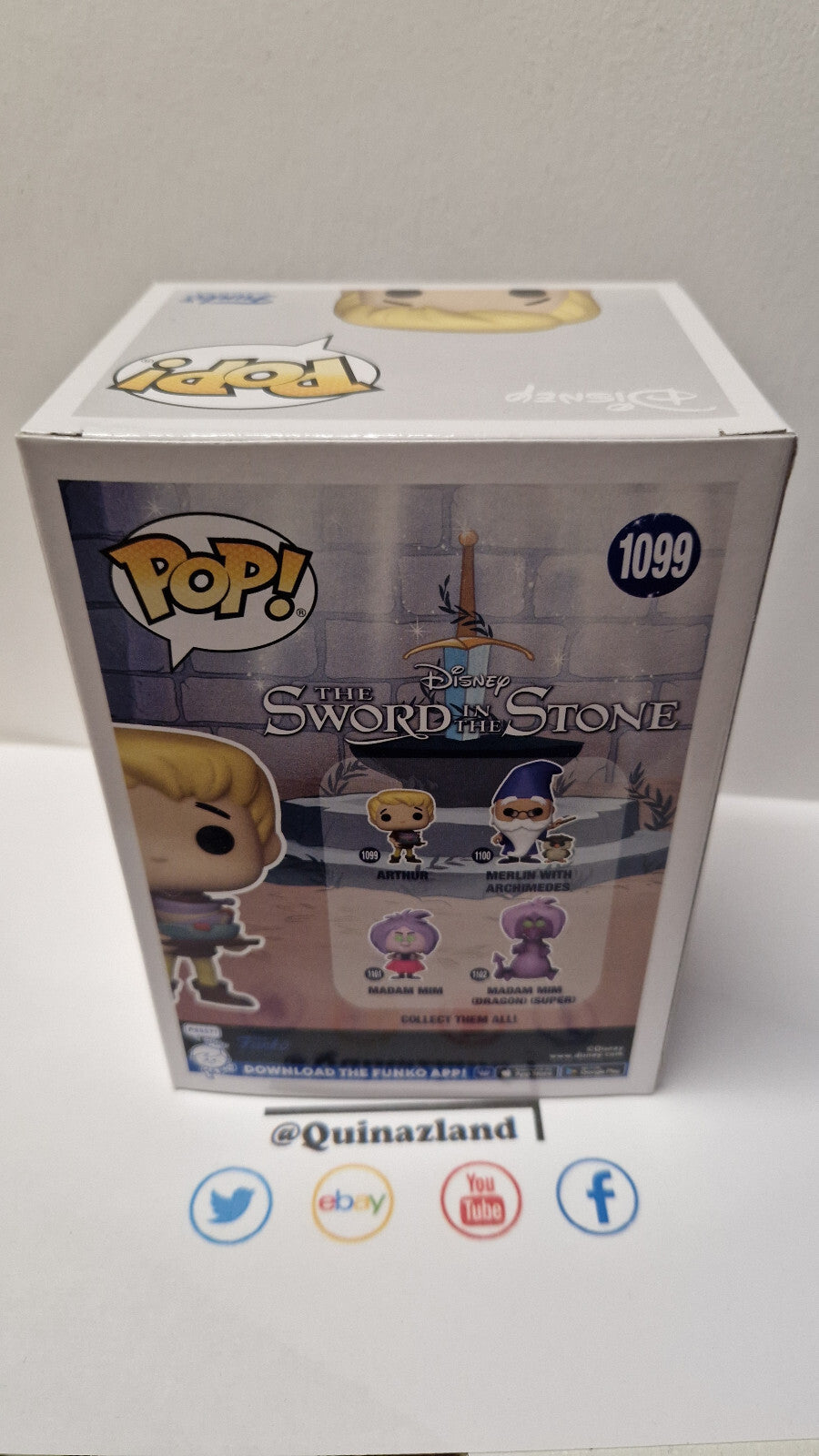 Funko Pop! SWORD IN THE STONE  #1099 Arthur (F26)